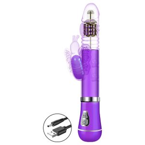 Vibrador Rotativo de Borboleta com Vai e vem - Recarregável