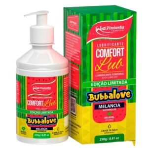 Lubrificante Tamanho Econômico Confort-Lub Bubbalove 250g Sabor Melancia - La Pimienta